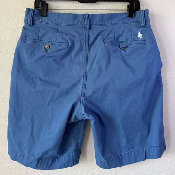 Polo Ralph Lauren Men’s Chino Shorts Sz 32 Classic Fit Light Blue Stretch Golf - Picture 3 of 7
